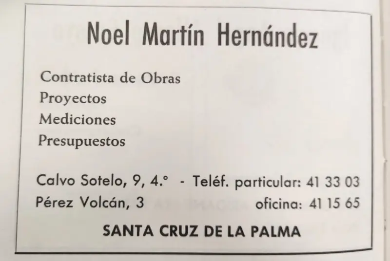 Publicidad La Palma, 1971